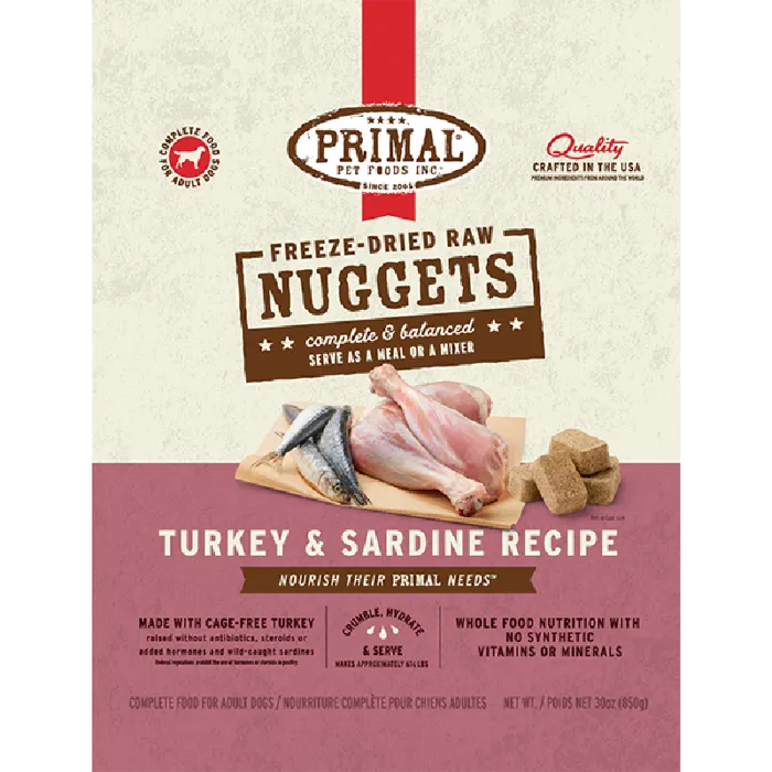 Primal Fd Dog Turkey Sardine 30 Oz