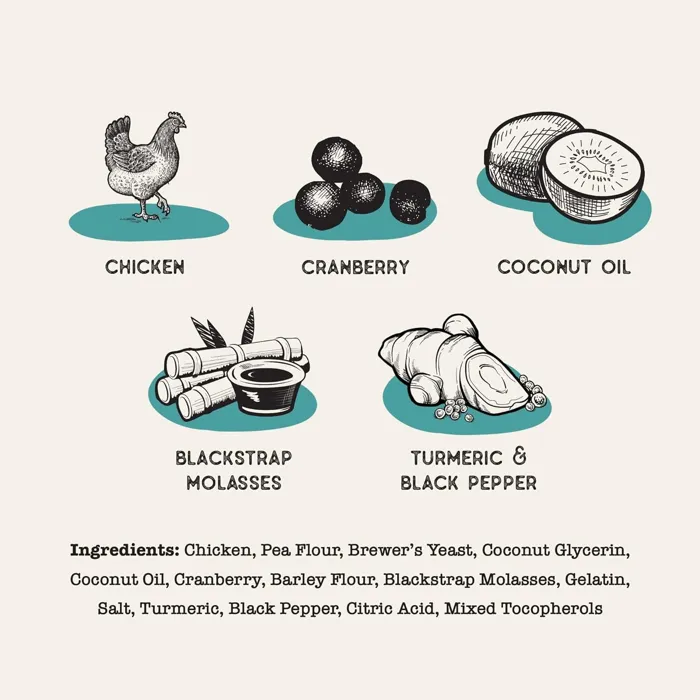 Dog Treat Naturals Chicken & Cranberry 10oz