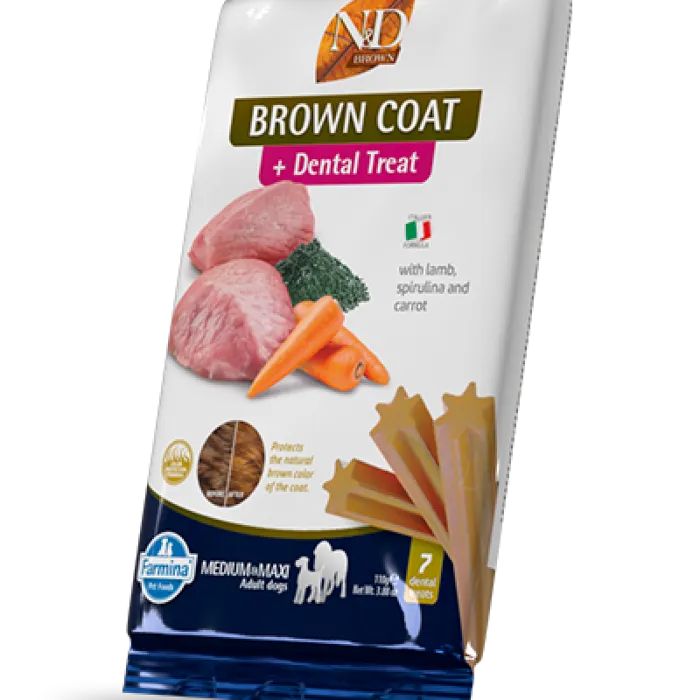 Farmina Treat Brown Lamb Carrot Kelp Adult Med Maxi 3.5