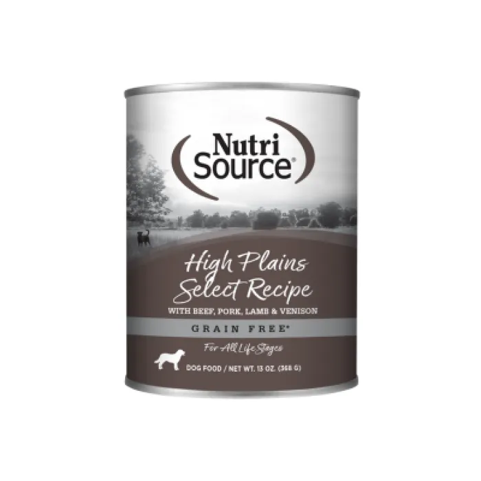 Nutrisource Dog High Plains Select Can 12.3-oz