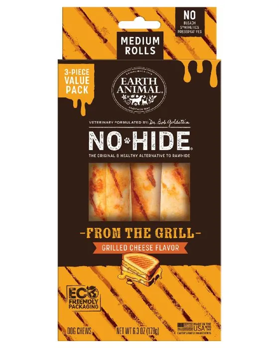 Earth Animal- No Hide Medium 3pk Grilled Cheese