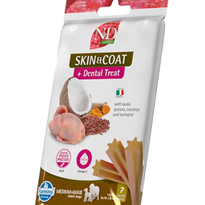 Farmina Treat Quinoa Skin Coat Quail Adult Med Maxi 3.5