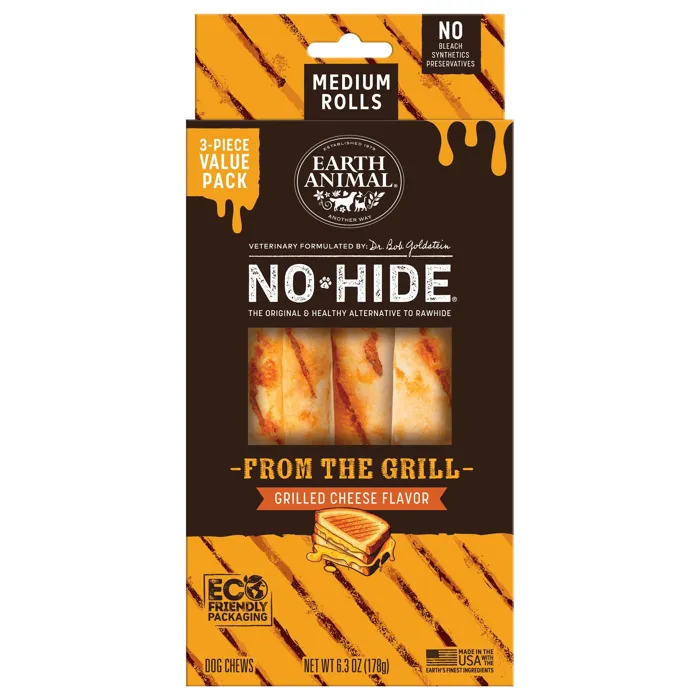 Earth Animal- No Hide Medium 3pk Grilled Cheese