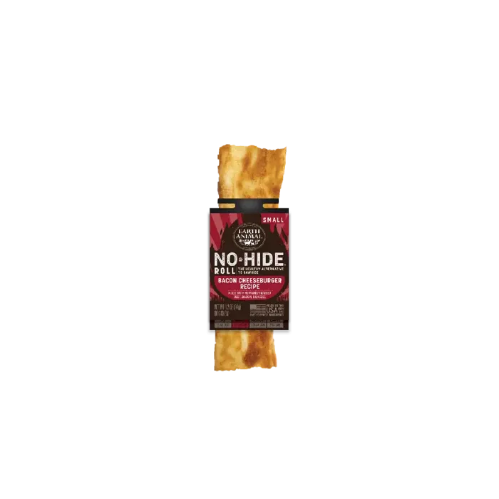 Earth Animal No Hide Chew 4" Bbq Bacon Cheeseburger 4"