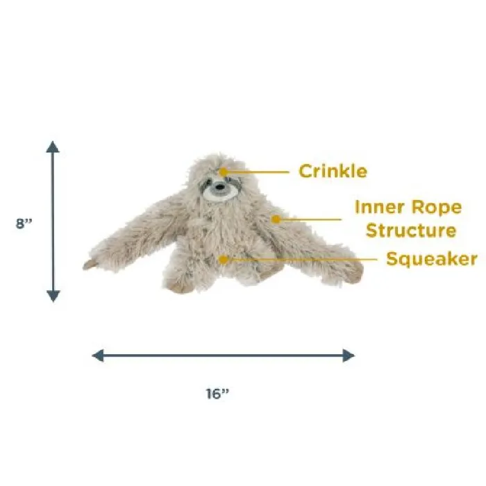 Tall Tails Dog Plush Rope Sloth 16"